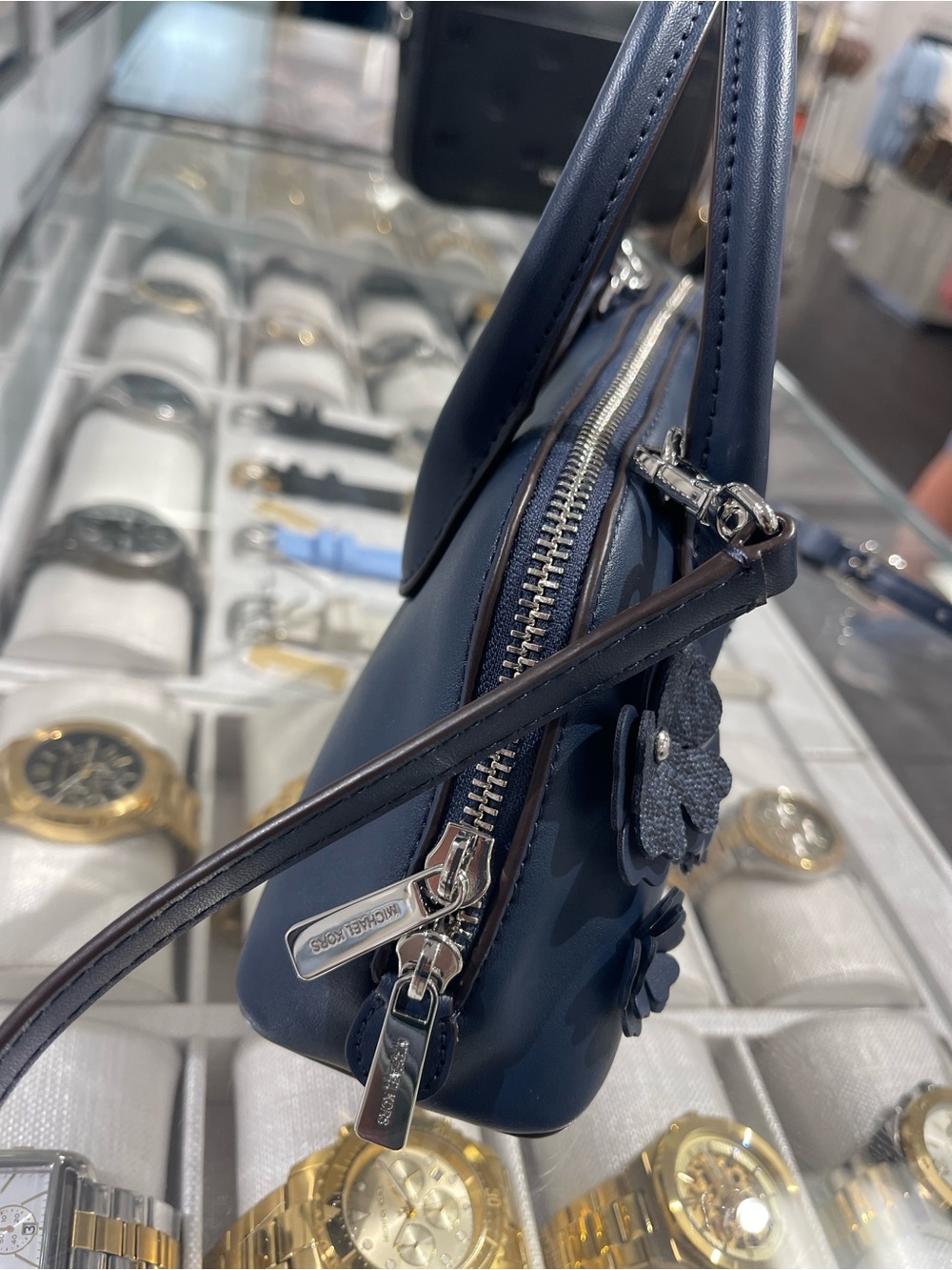 Michael Kors Petra Small Floral Embellished Crossbody Bag
Navy
NWT - Picture 12 of 16